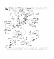 FOOTREST voor Kawasaki D-TRACKER 125 2010