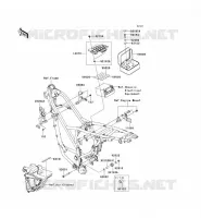 FRAME PARTS (COUVERTURE) voor Kawasaki D-TRACKER 125 2010