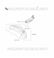 FRONT FENDER voor Kawasaki D-TRACKER 125 2010