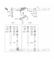 FRONT FORK voor Kawasaki D-TRACKER 125 2010