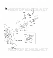 GEAR CHANGE DRUM   SHIFT FORKS voor Kawasaki D-TRACKER 125 2010