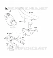 LABELS voor Kawasaki D-TRACKER 125 2010