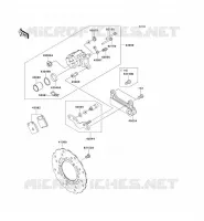 REAR BRAKE voor Kawasaki D-TRACKER 125 2010