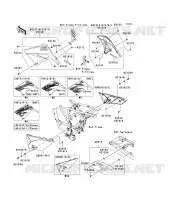 SIDE COVERS   CHAIN COVER voor Kawasaki D-TRACKER 125 2010