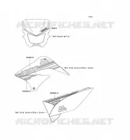 STICKER(EBONY) voor Kawasaki D-TRACKER 125 2010