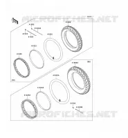 TIRES voor Kawasaki D-TRACKER 125 2010