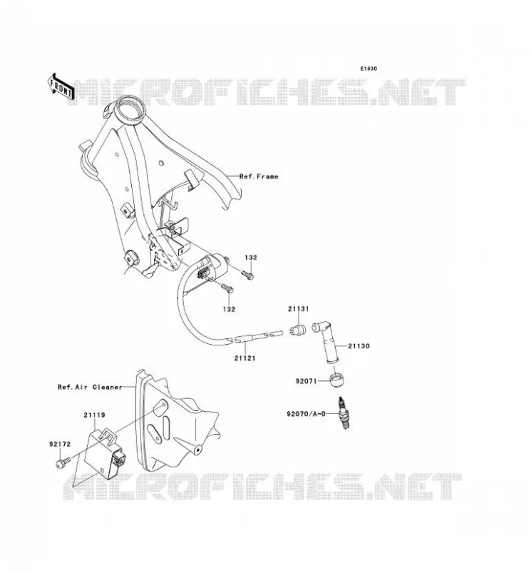 IGNITION SYSTEM Kawasaki TOUT-TERRAIN 250 2012 KLX250S  KLX250TCF