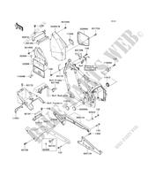 FRAME PARTS (COUVERTURE) voor Kawasaki VN800 2004