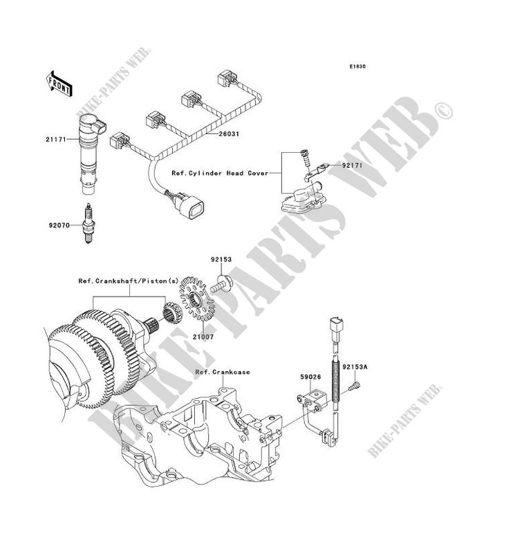 IGNITION SYSTEM voor Kawasaki 1400GTR ABS 2012