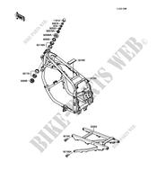 CHASSIS voor Kawasaki GPX600R 1989