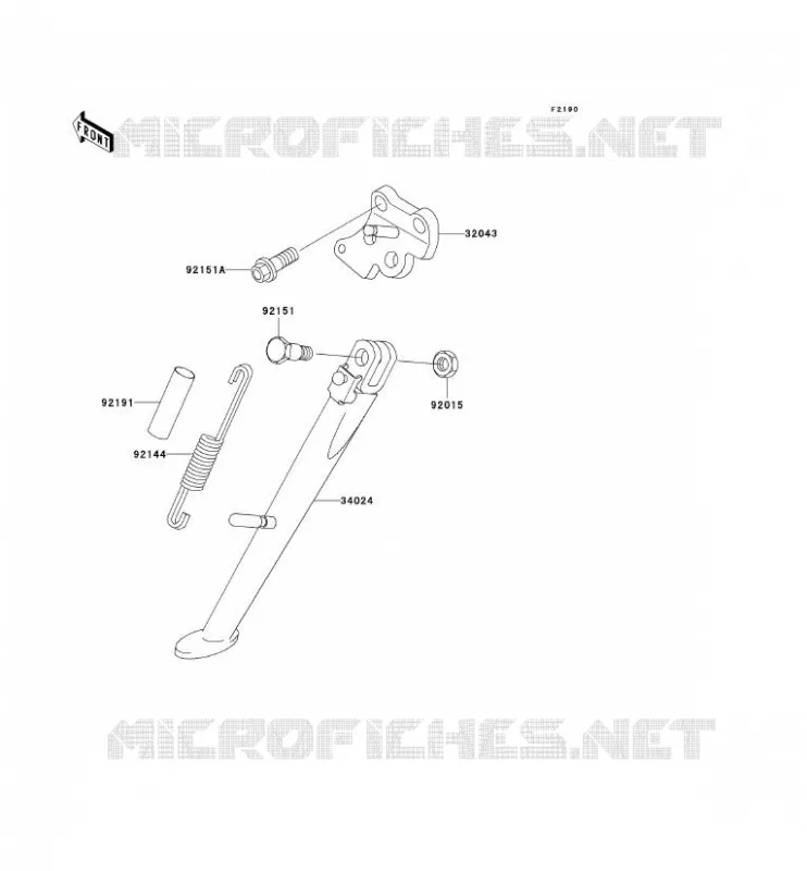 STAND Kawasaki MOTOS 600 2007 ZZR600  ZX600J7F
