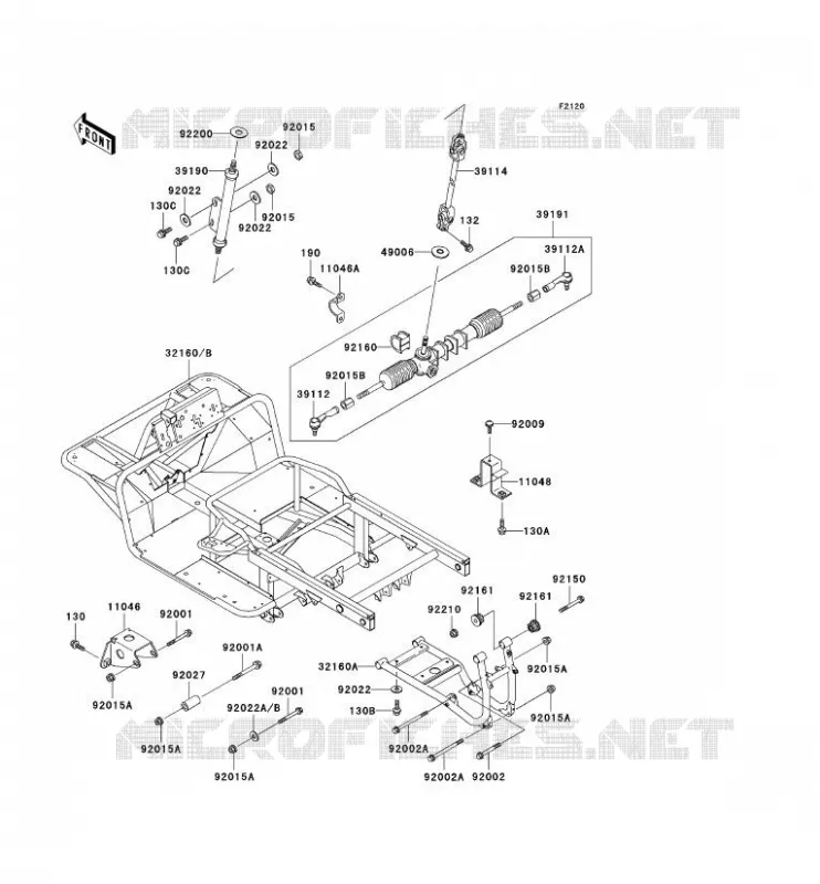 CHASSIS Kawasaki SSV 950 no_year MULE 2510 DIESEL  KAF950-A2