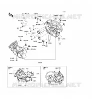 CRANKCASE(S) voor Kawasaki TERYX 750 4X4 2009