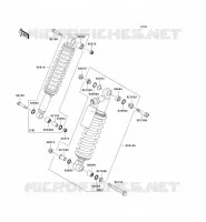 SUSPENSION   SHOCK ABSORBER voor Kawasaki TERYX 750 4X4 2009