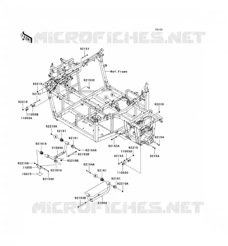 ENGINE MOUNT Kawasaki SSV 750 2009 TERYX 750 4X4 LE  KRF750J9FA