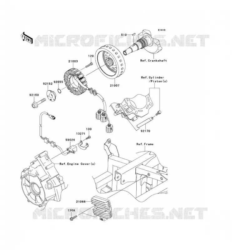 GENERATOR Kawasaki SSV 750 2011 TERYX 750 FI 4X4  KRF750NBF