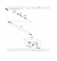 DRIVE SHAFT(H&Eacute;LICE) voor Kawasaki TERYX 750 FI 4X4 2012