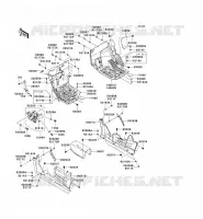 FRAME PARTS(AVANT) voor Kawasaki TERYX 750 FI 4X4 2012