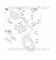 FRONT BRAKE voor Kawasaki TERYX 750 FI 4X4 2012