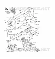 PROTECTION   CHASSIS CAB voor Kawasaki TERYX 750 FI 4X4 2012