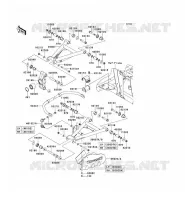 REAR SUSPENSION voor Kawasaki TERYX 750 FI 4X4 2012