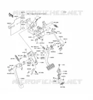 BRAKE PEDAL   THROTTLE LEVER voor Kawasaki TERYX 750 FI 4X4 LE 2011