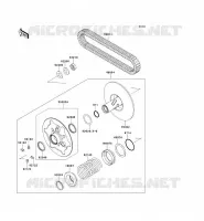 DRIVE CONVERTER   BELT voor Kawasaki TERYX 750 FI 4X4 LE 2011