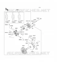 DRIVE CONVERTER( VF750DE082164) voor Kawasaki TERYX 750 FI 4X4 LE 2011