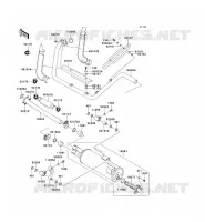 EXHAUST voor Kawasaki TERYX 750 FI 4X4 LE 2011