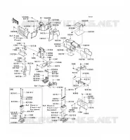 FRAME PARTS(ARRI&Egrave;RE) voor Kawasaki TERYX 750 FI 4X4 LE 2011