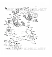 FRAME PARTS(AVANT) voor Kawasaki TERYX 750 FI 4X4 LE 2011