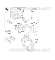 FRONT BRAKE voor Kawasaki TERYX 750 FI 4X4 LE 2011