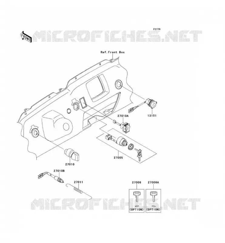 SWITCH Kawasaki SSV 750 2011 TERYX 750 FI 4X4 LE  KRF750PBF