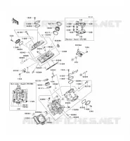 CYLINDER HEAD voor Kawasaki TERYX 750 FI 4X4 SPORT 2011