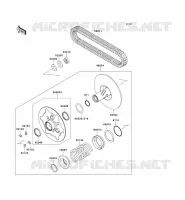 DRIVE CONVERTER   BELT voor Kawasaki TERYX 750 FI 4X4 SPORT 2011
