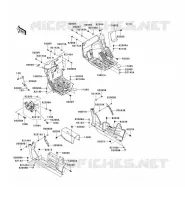 FRAME PARTS(AVANT) voor Kawasaki TERYX 750 FI 4X4 SPORT 2011