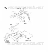 REAR FENDER voor Kawasaki TERYX 750 FI 4X4 SPORT 2011