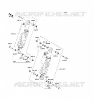 SUSPENSION   SHOCK ABSORBER voor Kawasaki TERYX 750 FI 4X4 SPORT 2011