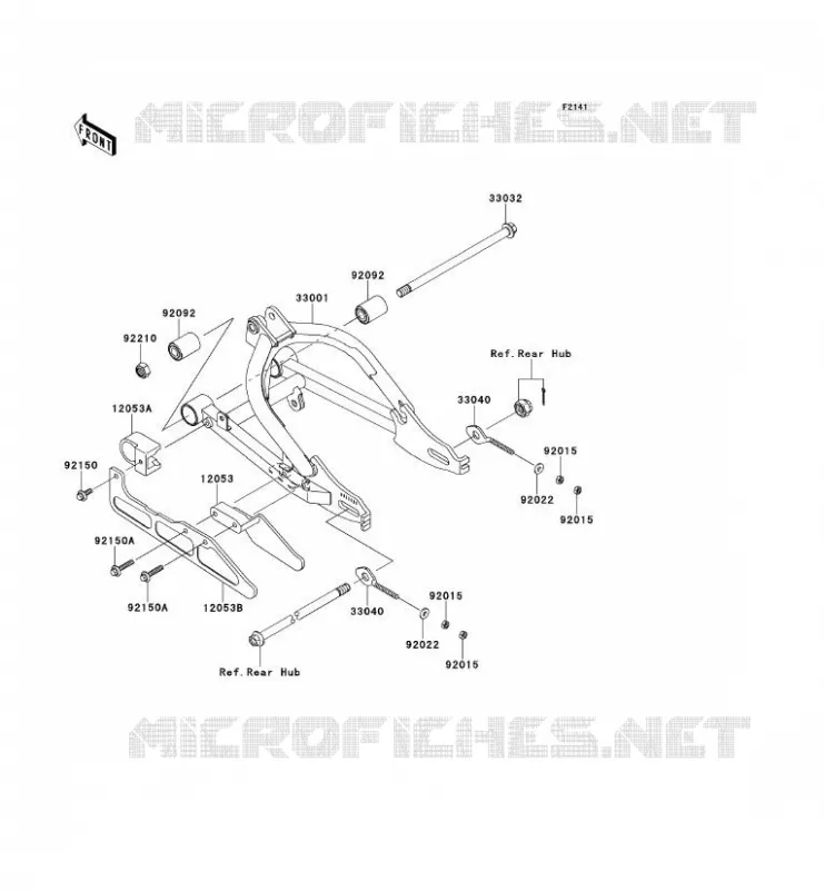 SWINGARM Kawasaki TOUT-TERRAIN 110 2012 KLX110  KLX110CCF