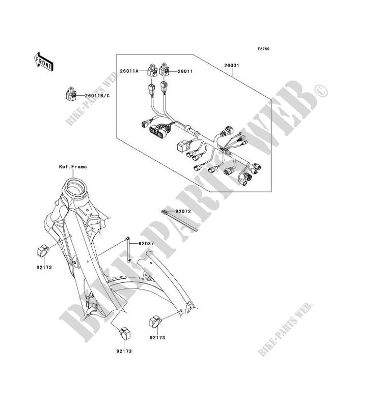 CHASSIS ELECTRICAL EQUIPMENT voor Kawasaki KX450F 2014
