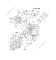 CYLINDER HEAD/CRANKCASE voor Kawasaki FE MOTORS FE290D