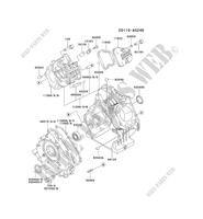 CYLINDER HEAD/CRANKCASE voor Kawasaki FE MOTORS FE290D