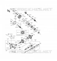 DRIVE SHAFT(ARRI&Egrave;RE) voor Kawasaki BRUTE FORCE 750 4X4I EPS 2016