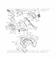 FRONT FENDER voor Kawasaki BRUTE FORCE 750 4X4I EPS 2016