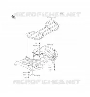 REAR FENDER voor Kawasaki BRUTE FORCE 750 4X4I EPS 2016