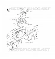 REAR FENDER voor Kawasaki BRUTE FORCE 750 4X4I EPS 2016