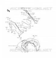 SIDE COWLING voor Kawasaki BRUTE FORCE 750 4X4I EPS 2016