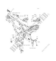 FRAME PARTS (COUVERTURE) voor Kawasaki Z300 ABS 2016