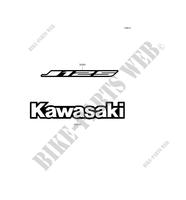 STICKER(WHITE) voor Kawasaki J125 2016