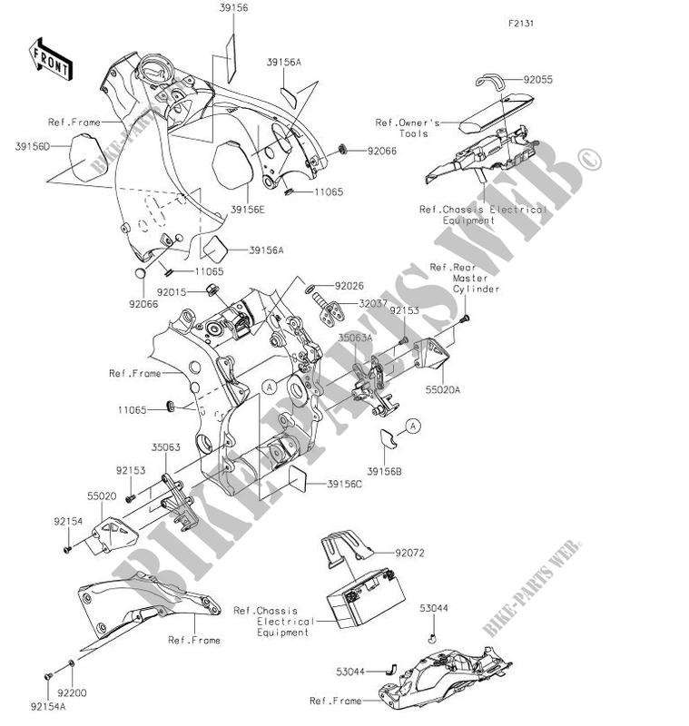FRAME FITTINGS voor Kawasaki NINJA ZX-10RR 2021